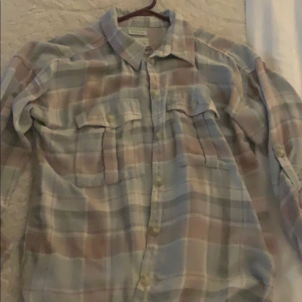 American eagle plaid top